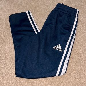 Boys Adidas navy athletic pant